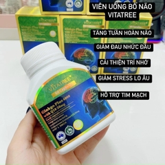 Viên uống bổ não bổ tim Vitatree Ginkgo Plus 6000 Mg with CQ10 50mg lọ 60 viên