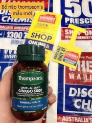 Viên tuần hoàn máu não Thompson’s Ginkgo 6000mg 60 viên