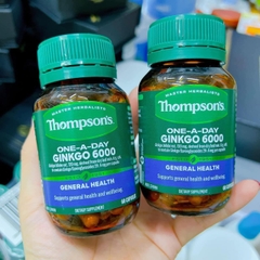 Viên tuần hoàn máu não Thompson’s Ginkgo 6000mg 60 viên