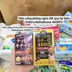 Viên Uống Chống Đột Quỵ Orihiro Nattokinase 4000FU Nhật Bản ( hộp 120 viên)