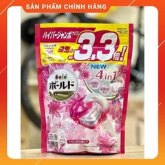 Viên giặt xả quần áo bold gelball 4D 17v 31v 39v Nhật Bản