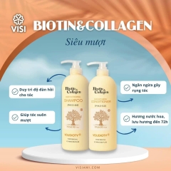 Set dầu gội xả Biotin & Collagen 500ml & 1000ml