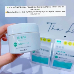 Kem dưỡng da trị mụn Kracie Hadabisei Acne Care Facial Cream Nhật 50gr