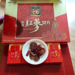 Hồng Sâm cắt lát Sambok Hàn Quốc hộp 10 gói x 20gr