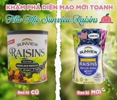 Nho Khô Raisins Sunview 425gr mẫu mới