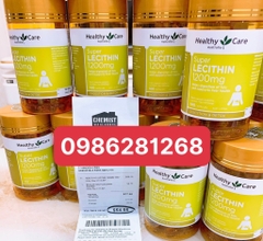Mầm Đậu Nành Healthy Care Super Lecithin 1200mg Của Úc 100 Viên