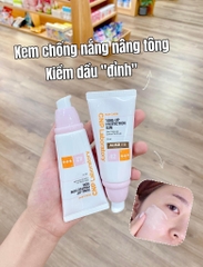 Sét kem chống nắng nâng tone và xịt khoáng CNP