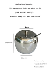 Hũ gia vị quả táo OYATTON INOX 316 OYT22