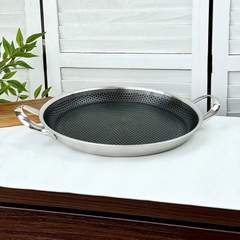 Chảo chống dính tổ ong hai quai Chockmen 32cm CKM232 xịn đẹp
