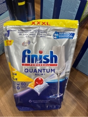 VIÊN RỬA BÁT FINISH QUANTUM ALL IN 1 60 VIÊN HƯƠNG CHANH CHÍNH HÃNG GIÁ TỐT