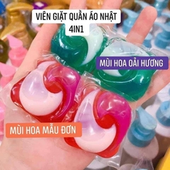 Viên giặt xả quần áo bold gelball 4D 17v 31v 39v Nhật Bản