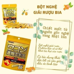 Bột Nghệ Hỗ Trợ Giải Rượu Orihiro Nhật Bản 20 Gói
