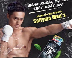 Sữa tắm than hoạt tính dành cho nam Softymo 550ml
