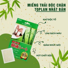 Miếng Dán Thải độc gan bàn chân To plan