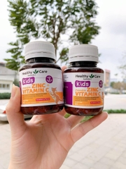 Viên nhai Kẽm Zinc + Vitamin C Healthy Care 60 viên hàng Úc