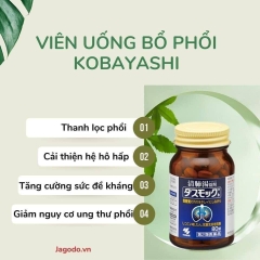 Viên uống bổ phổi Kobayashi 80v Nhật Bản