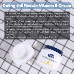 Kem dưỡng vitamin E Úc Redwin hũ 300gr
