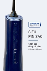 Máy tăm nước Extra Water Tank 4 chế độ KAIYO màu xanh
