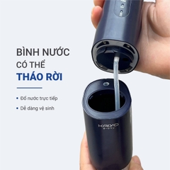 Máy tăm nước Extra Water Tank 4 chế độ KAIYO màu xanh