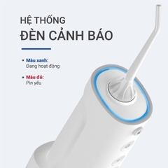 Máy tăm nước Extra Water Tank 4 chế độ KAIYO màu xanh