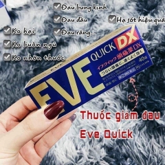Thuốc giảm đau hạ sốt EVE QUICK DX Nhật Bản hộp 60 viên