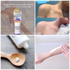 Kem Dưỡng Thể Trắng Da Ban Đêm White Conc Watery Cream 90g Nhật Bản