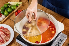 Nồi lẩu nhôm đúc 2 ngăn 26cm Kaiyo