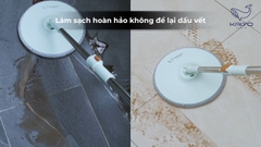 Cây lau nhà tách nước bẩn thông minh Kaiyo của Nhật