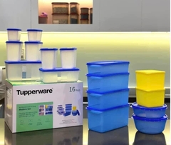Set Mega 16 hộp Tupperware đựng thực phẩm ngăn đông, ngăn mát