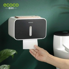 Hộp đựng giấy vệ sinh dán tường có thanh giữ lõi giấy Ecoco 1903