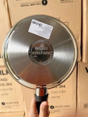 Chảo chống dính five star 20cm inox 304 hàng khuyến mại từ vinamilk