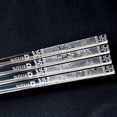 Set 10 đôi đũa inox Dandihome hàng xuất ngoại 23.5cm