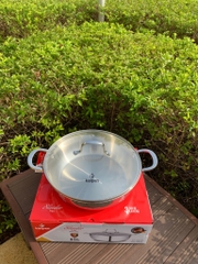 Chảo lẩu Inox 304 đúc liền khối Kalpen size 28cm