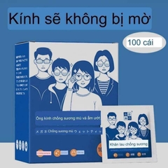 Giấy lau kính chống mờ hơi nước Nhật Bản hộp 100 miếng