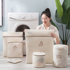 Sét 6 túi lưới giặt đồ 3 lớp cao cấp