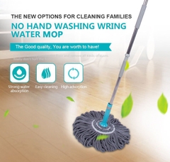Cây lau tự vắt trợ lực xoắn tay siêu nhẹ twist mop max