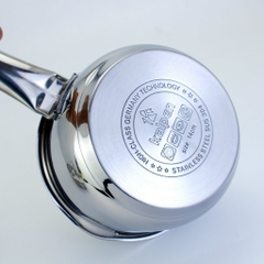 QUÁNH INOX 304 CHỐNG DÍNH 5 ĐÁY KALPEN LERMAT 14CM