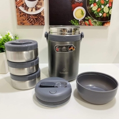 Hộp cơm giữ nhiệt Kalpen dung tích 1,8L chất liệu inox 304 KP368