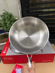 Chảo xào inox Trimax 1 quai đáy liền nguyên khối 26cm
