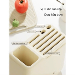 Khay đựng dao kéo đũa thìa nội địa Trung UFORU 26x26x12cm