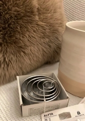 Bộ 5 khuôn tròn cắt bánh IKEA
