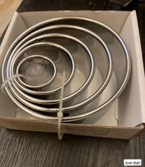 Bộ 5 khuôn tròn cắt bánh IKEA