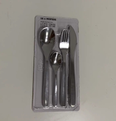 Bộ dao thìa dĩa IKEA 16 món 4 dao + 4 dĩa + 4 thìa to + 4 thìa nhỏ