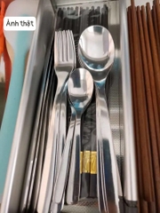 Bộ dao thìa dĩa IKEA 16 món 4 dao + 4 dĩa + 4 thìa to + 4 thìa nhỏ