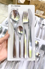 Bộ dao thìa dĩa IKEA 16 món 4 dao + 4 dĩa + 4 thìa to + 4 thìa nhỏ