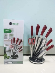 Bộ dao 8 món Arber SCR14.9 NEW (Cán đỏ)