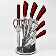 Bộ dao 8 món Arber SCR14.9 NEW (Cán đỏ)