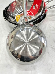 Chảo inox đúc liền khối có miệng rót Kalpen Zenger 20cm/24cm/26cm/28cm