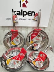 Chảo inox đúc liền khối có miệng rót Kalpen Zenger 20cm/24cm/26cm/28cm