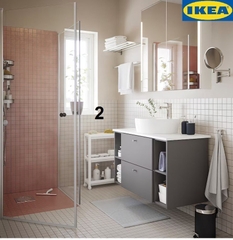 KỆ ĐỂ ĐỒ 3 TẦNG CÓ BÁNH XE ĐẨY VESKEN – HÀNG IKEA